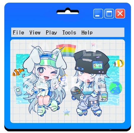 ブリスターパック風市辻くんと操さんアクキー