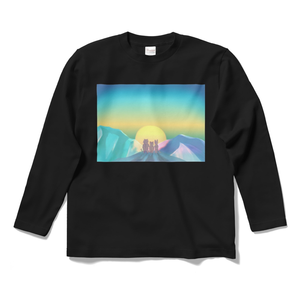 3匹のロングスリーブTシャツ (朝日Ver.)
