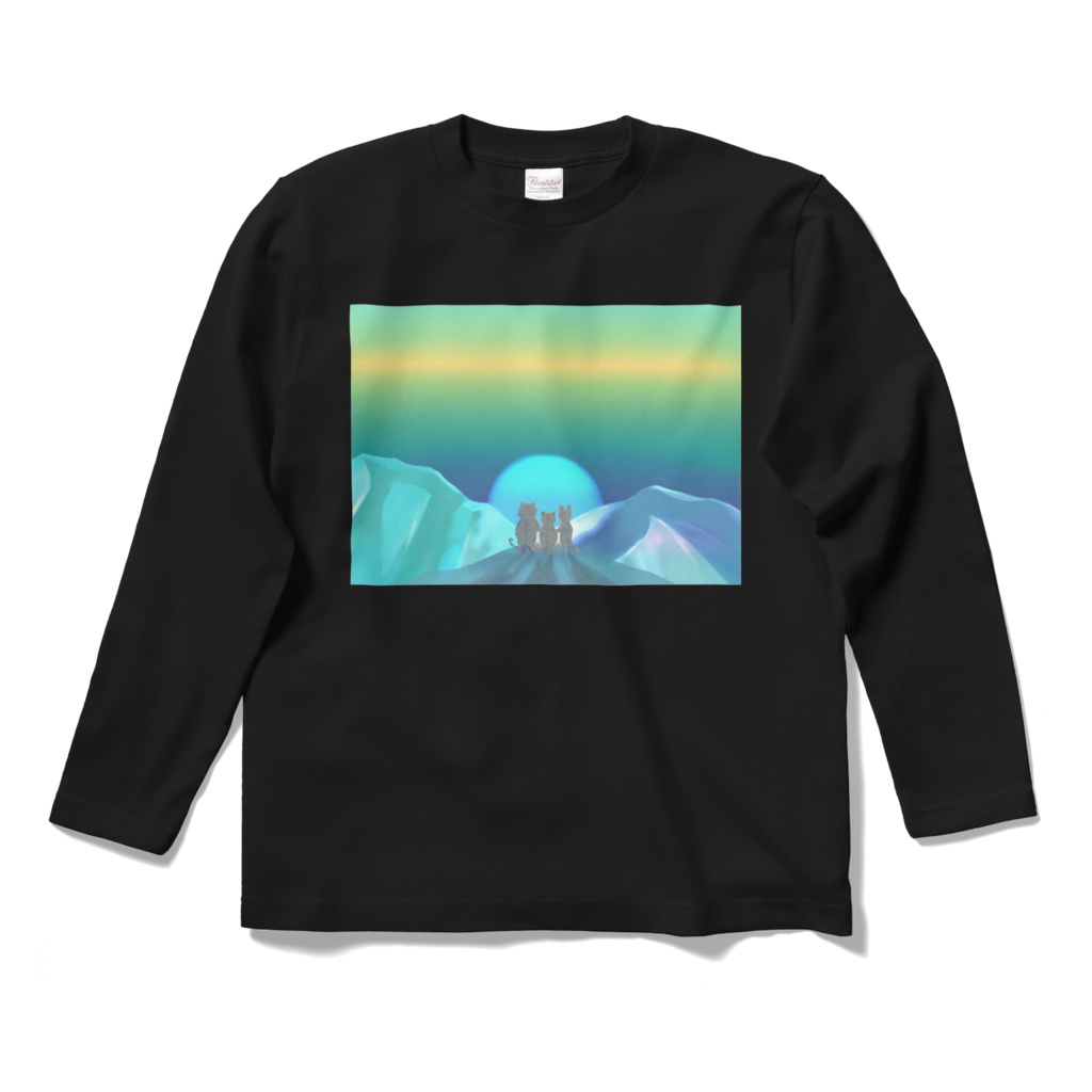 3匹のロングスリーブTシャツ (未知の光Ver.)