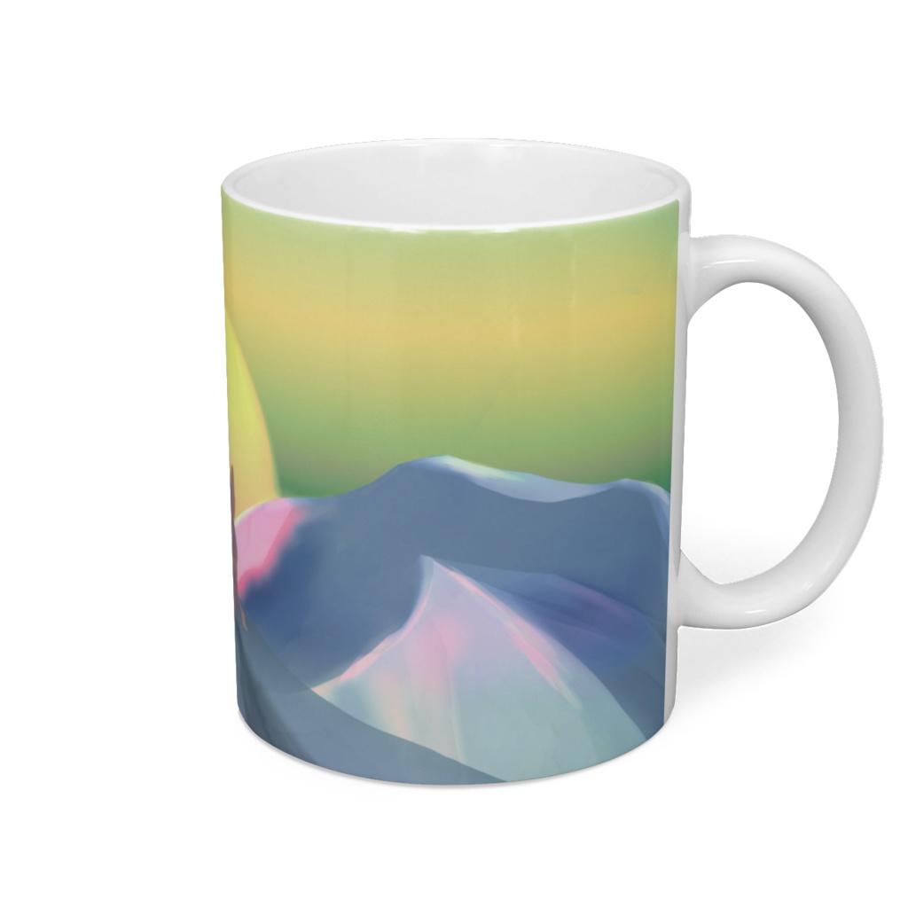 3匹のマグカップ (朝日Ver.)