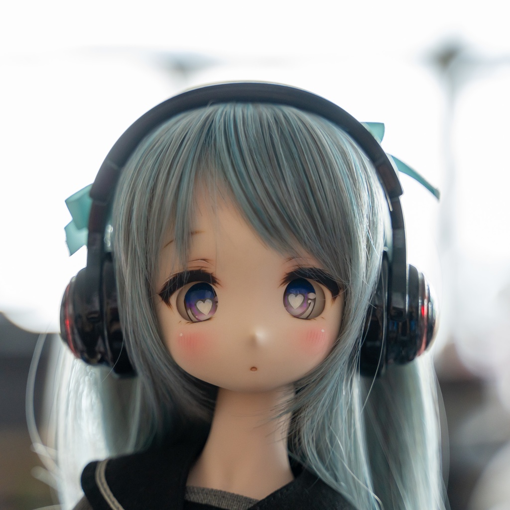 【受注生産】ドール用 1/3 光るヘッドフォン【LEDライト付き】