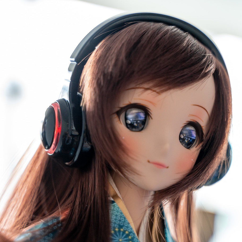 【受注生産】ドール用 1/3 光るヘッドフォン【LEDライト付き】