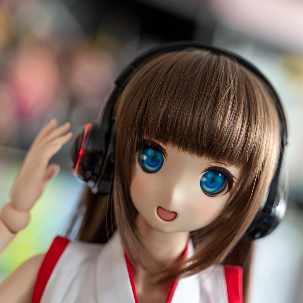 【受注生産】ドール用 1/3 光るヘッドフォン【LEDライト付き】