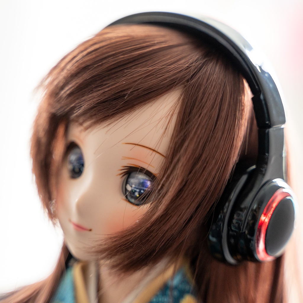 【受注生産】ドール用 1/3 光るヘッドフォン【LEDライト付き】