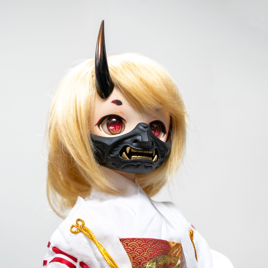 ドール用 1/3 般若 面頬