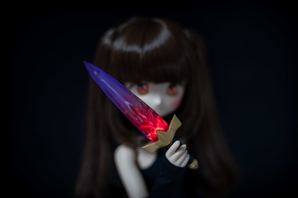 ドール用 水晶の短剣 + フレイムエフェクト