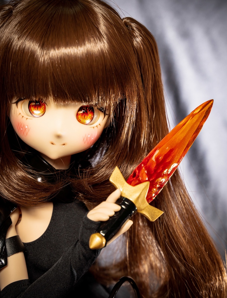 ドール用 水晶の短剣 + フレイムエフェクト
