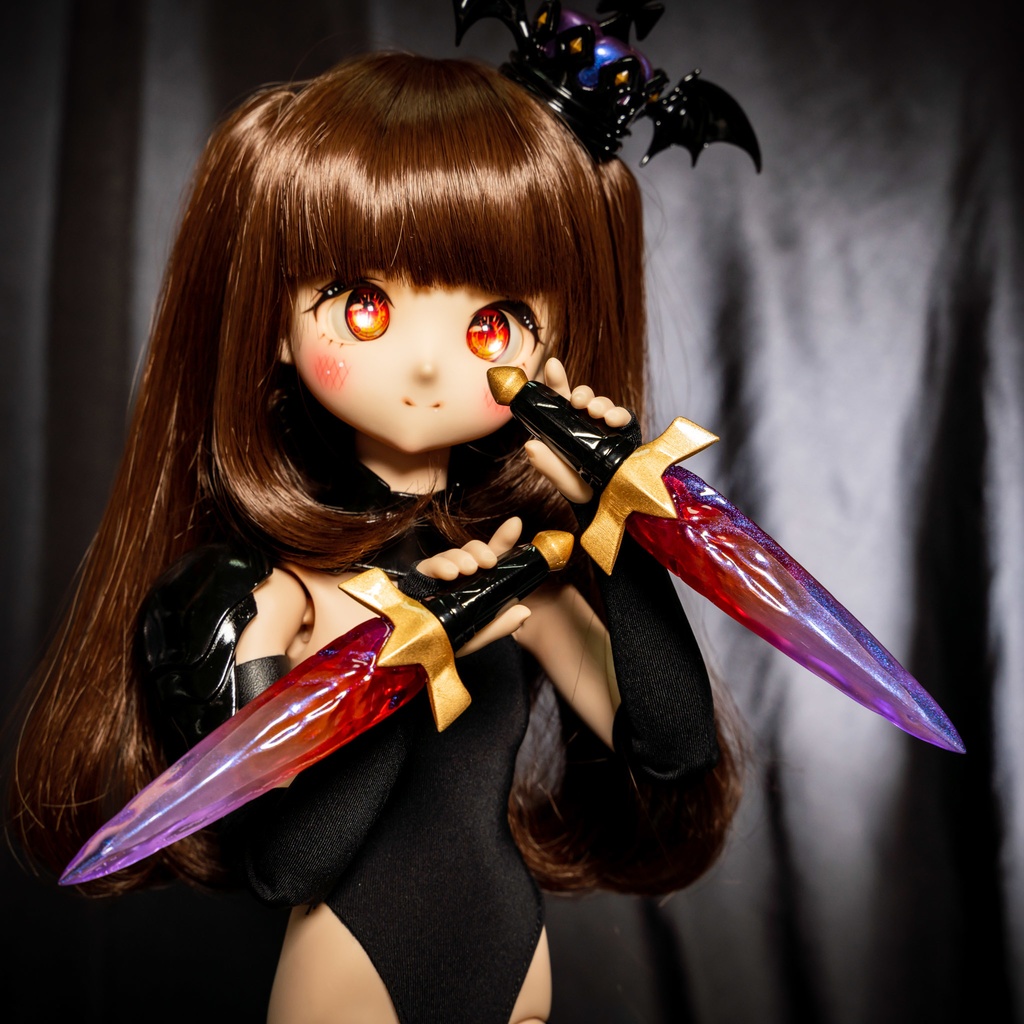 ドール用 水晶の短剣 + フレイムエフェクト