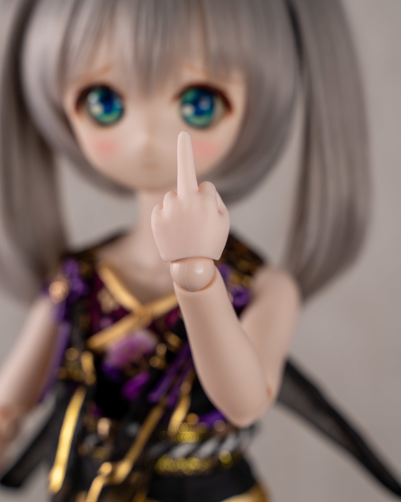 1. 中指を立てた手 MDD対応