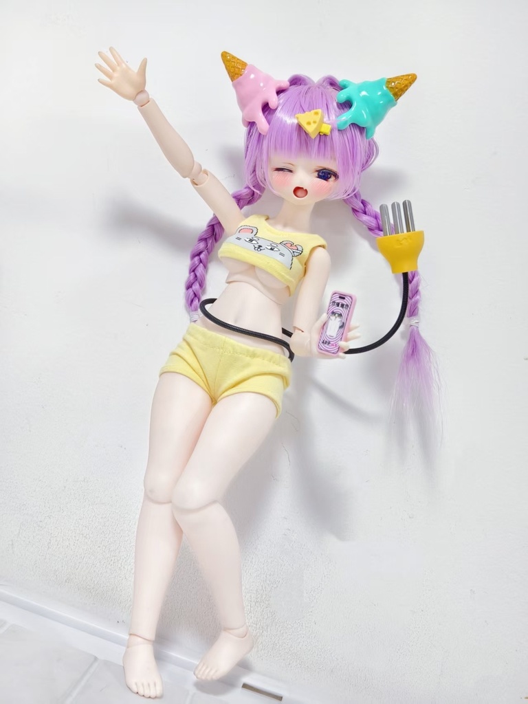 ドール用 アイスクリームの髪飾り