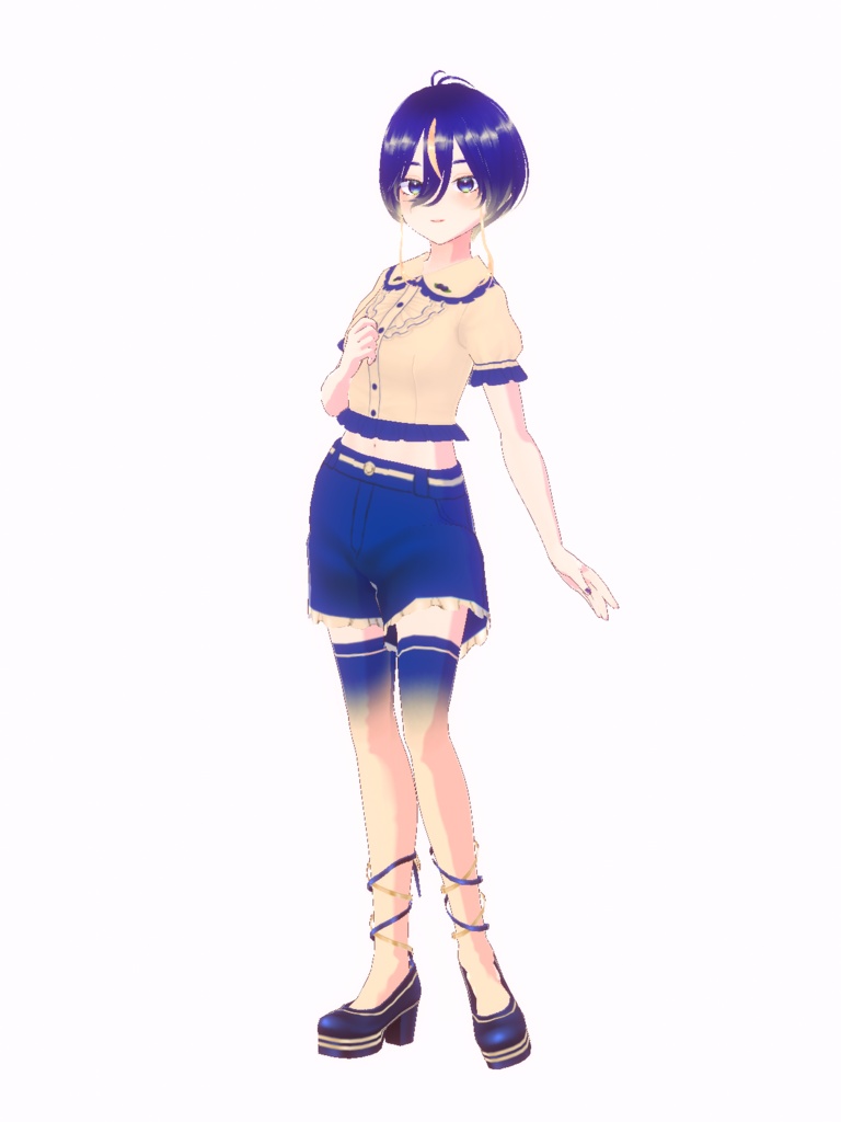 Blueberry Cheesecake - VRoid model【衣装配布あり】