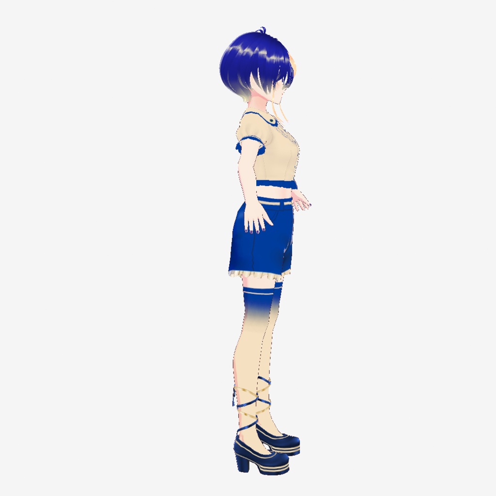 Blueberry Cheesecake - VRoid model【衣装配布あり】