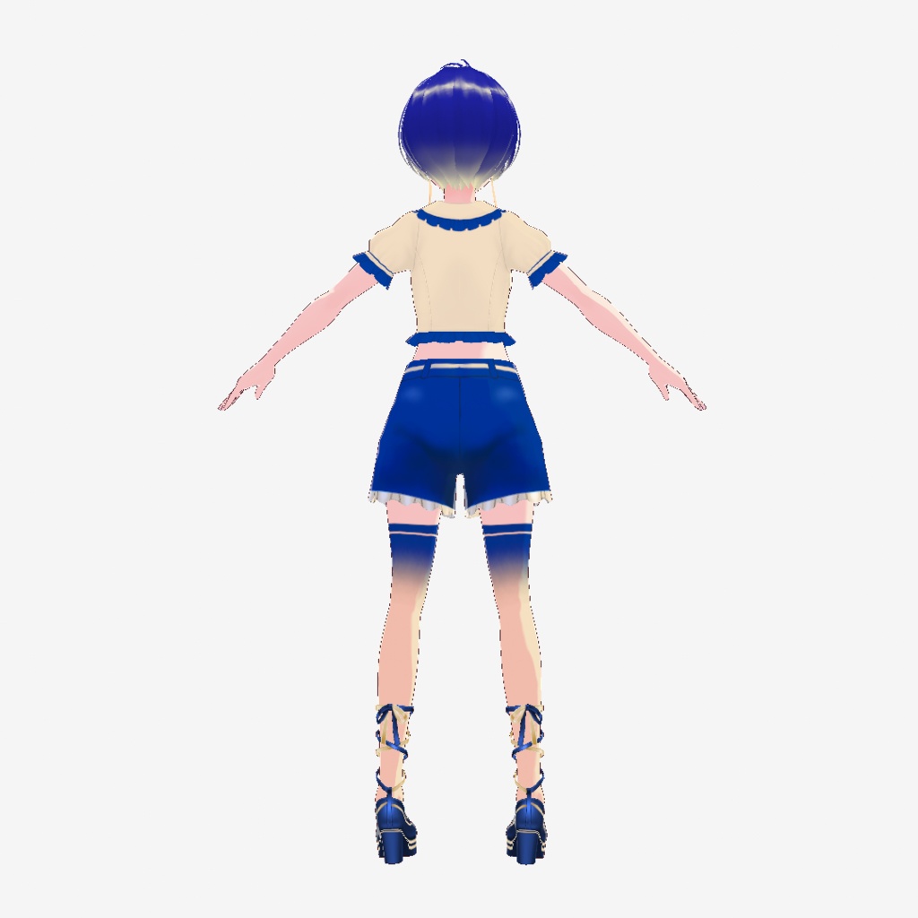 Blueberry Cheesecake - VRoid model【衣装配布あり】