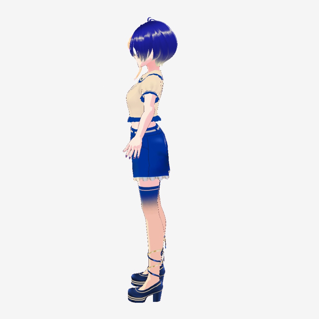 Blueberry Cheesecake - VRoid model【衣装配布あり】