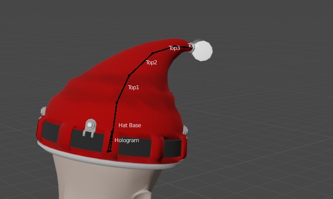 「Vrchat」サイバーパンクサンタ帽子/Cyberpunk Santa Hat v1.0 「FreeVersionあります!」