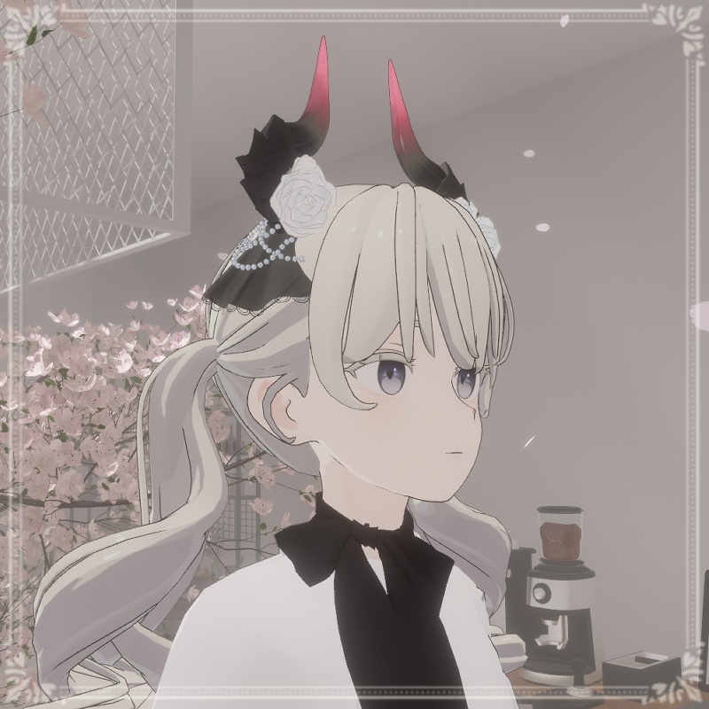 光る角*4colors【VRChat想定】