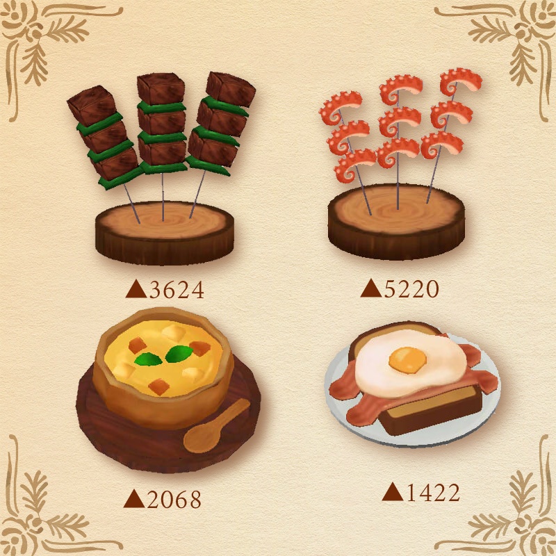【VRChat想定】ファンタジー世界的ごはん -Fantasy meal set- 【7点】