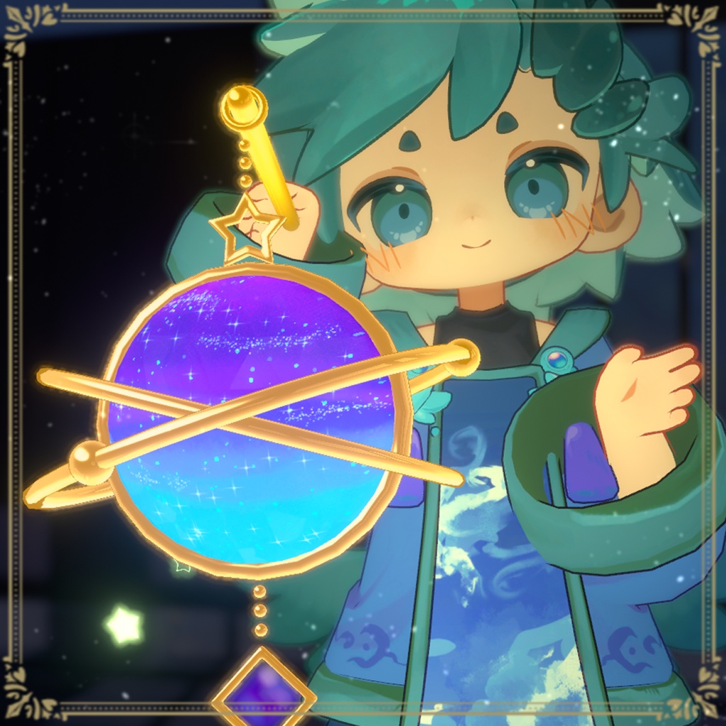 【VRChat想定】きらめきコスモランタン-Cosmos Lantern-【Modular Avater 対応】