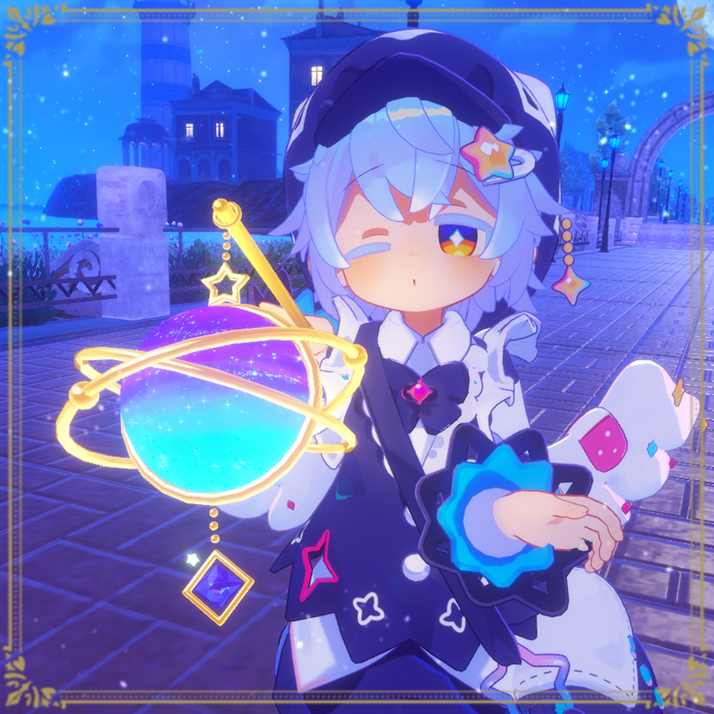 【VRChat想定】きらめきコスモランタン-Cosmos Lantern-【Modular Avater 対応】
