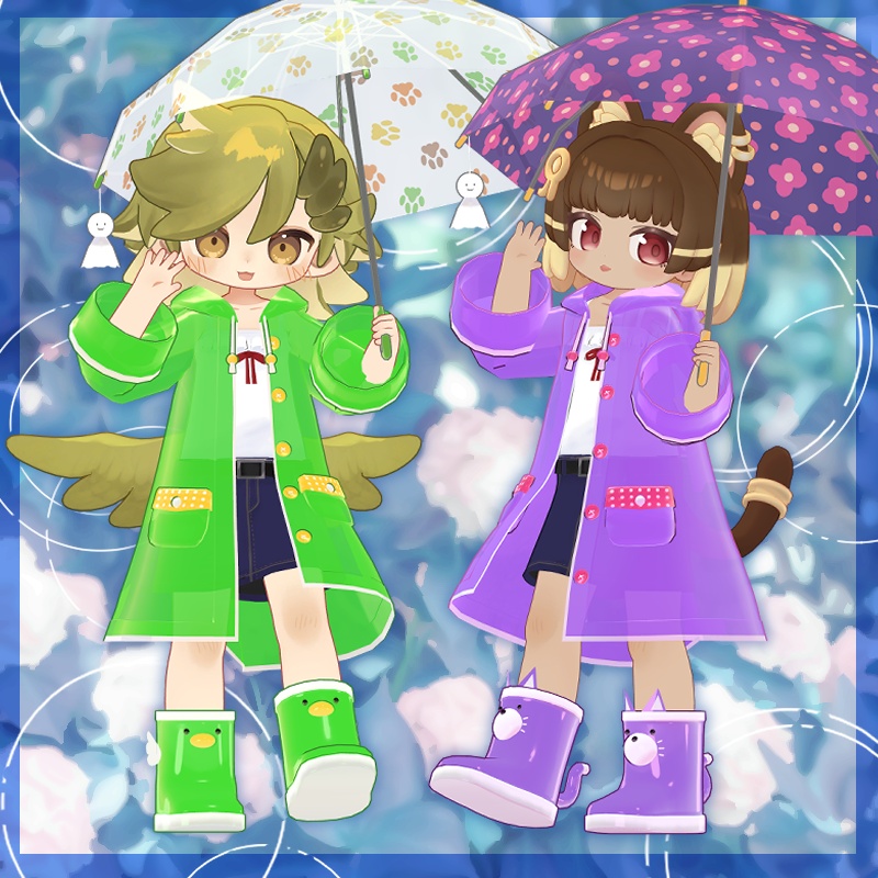 【まめふれんず対応】Mame Raincoat -for Mame Friends-