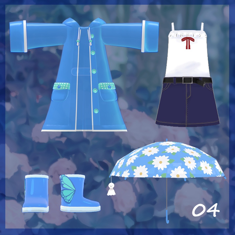 【まめふれんず対応】Mame Raincoat -for Mame Friends-