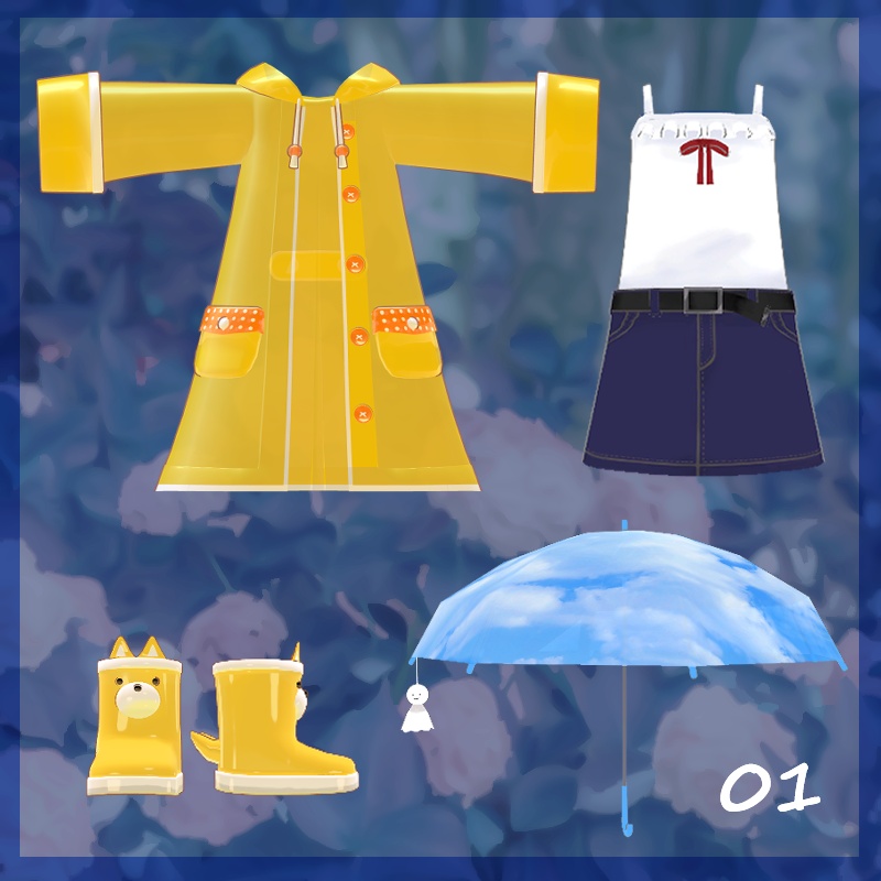 【まめふれんず対応】Mame Raincoat -for Mame Friends-