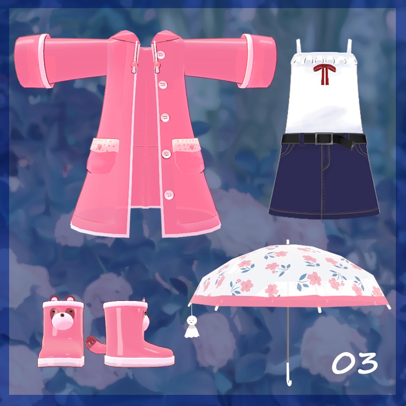 【まめひなた・キプフェル・まめふれんず対応】Mame Raincoat -for Mame Friends-