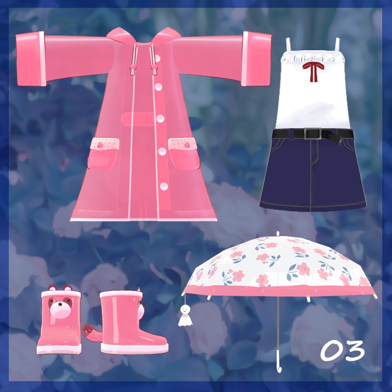 【まめふれんず対応】Mame Raincoat -for Mame Friends-