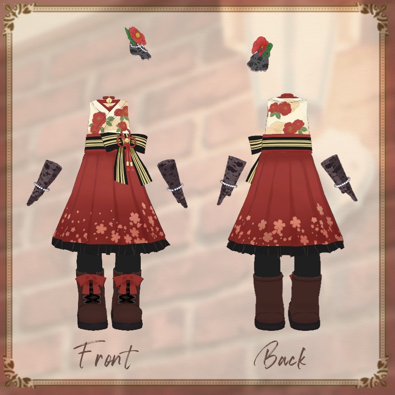 【記念アイテム追加】Otome Roman Tsubaki【キプフェル・まめふれんず対応衣装】