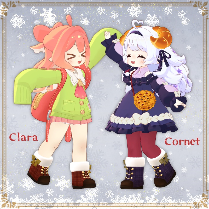 【無料/free】1,000フォロワー記念☆Winter Short Boots【複数アバター対応】