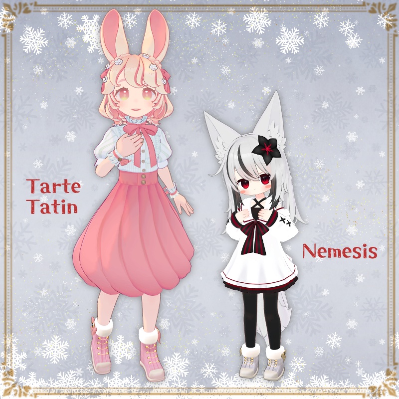 【無料/free】1,000フォロワー記念☆Winter Short Boots【複数アバター対応】