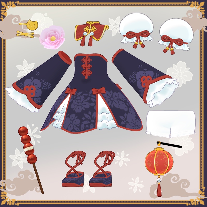 NyanNyanChina【アズキ・クララ・コロネ対応衣装】