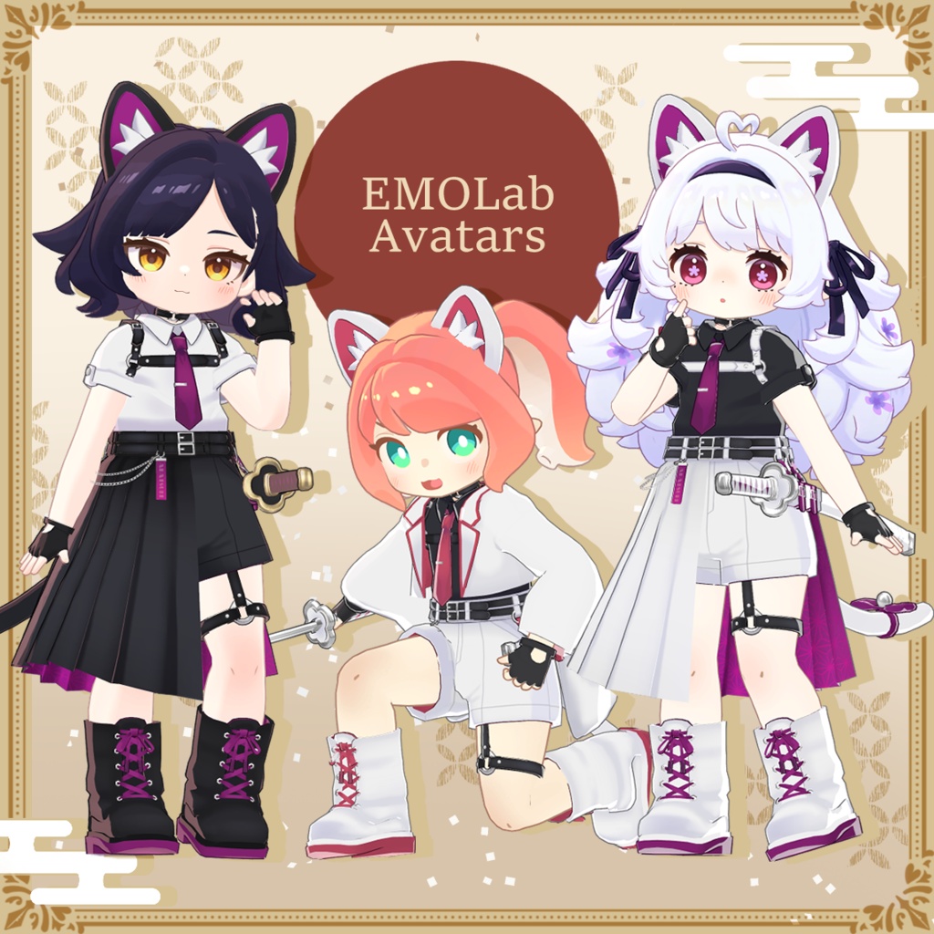 【📢SALE(~5/15)】暁猫-Akeneko-【4アバター対応】