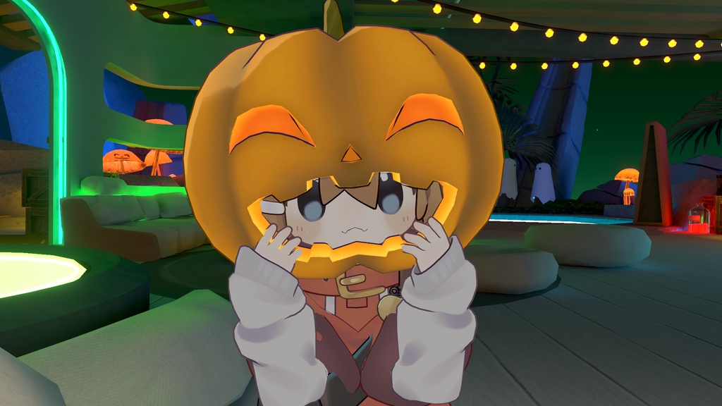 パンプキンヘルメット【ModularAvatar】