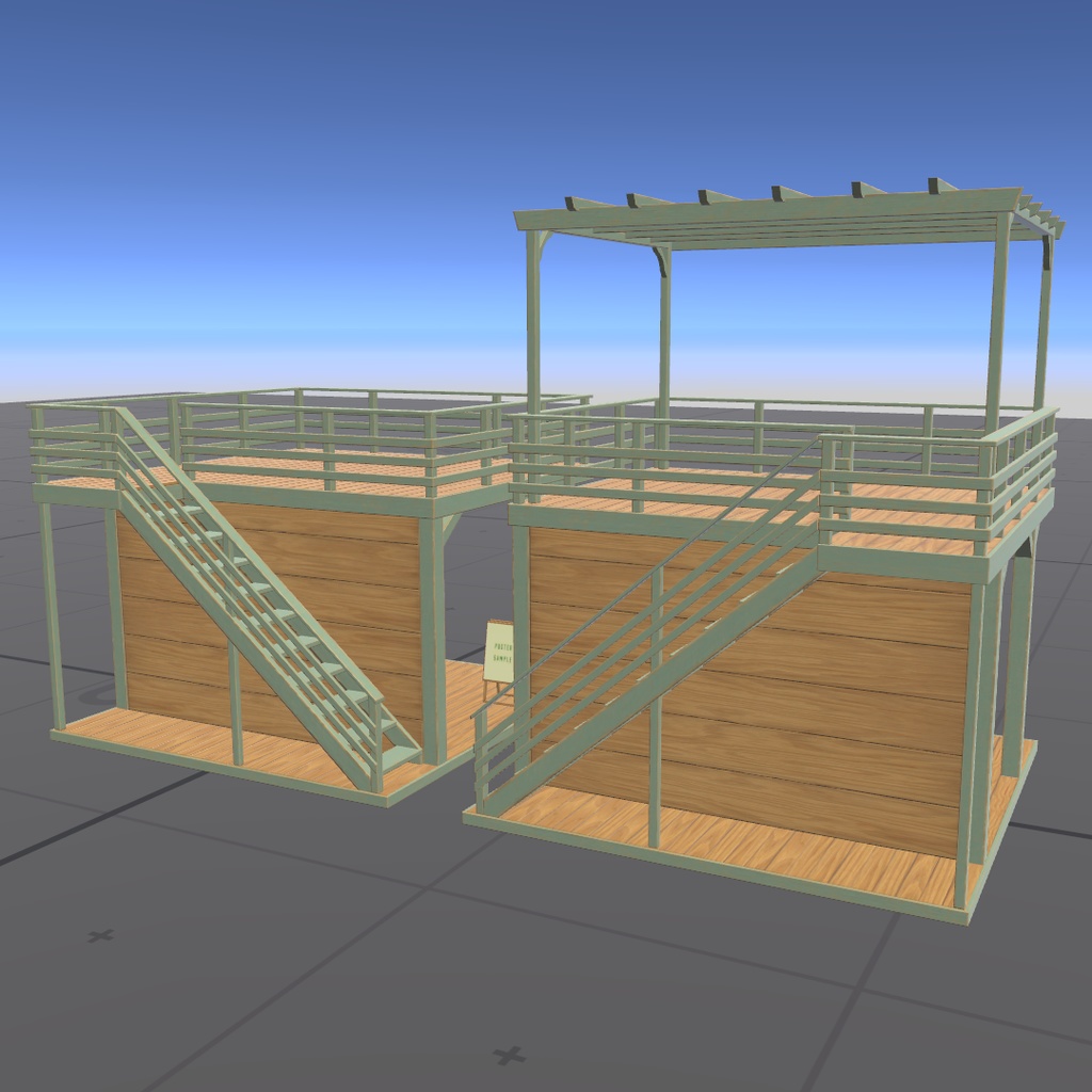 【Vketブース想定】4x4x5 Garden House Booth