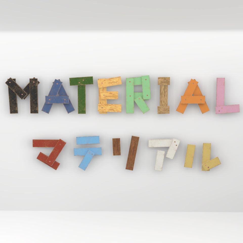 ウッドカンバン文字セット / Wooden signs