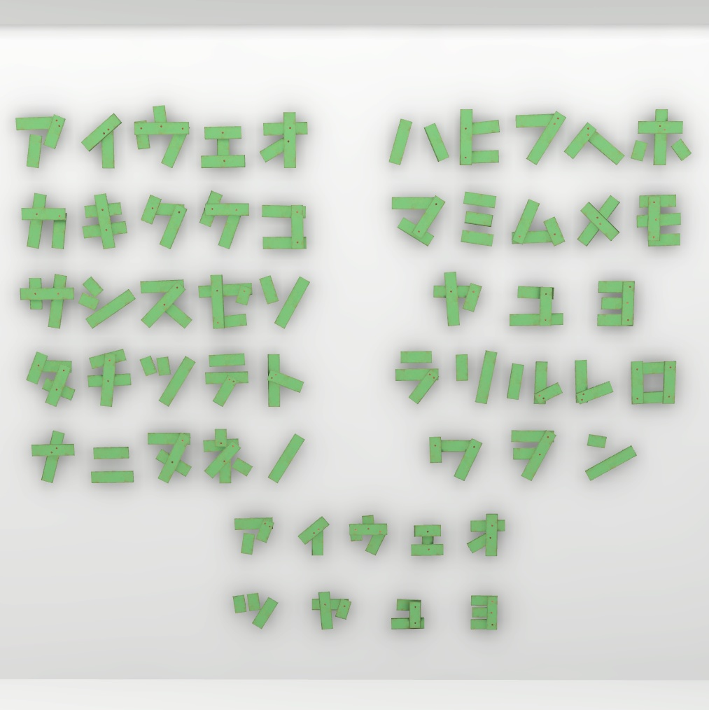 ウッドカンバン文字セット / Wooden signs