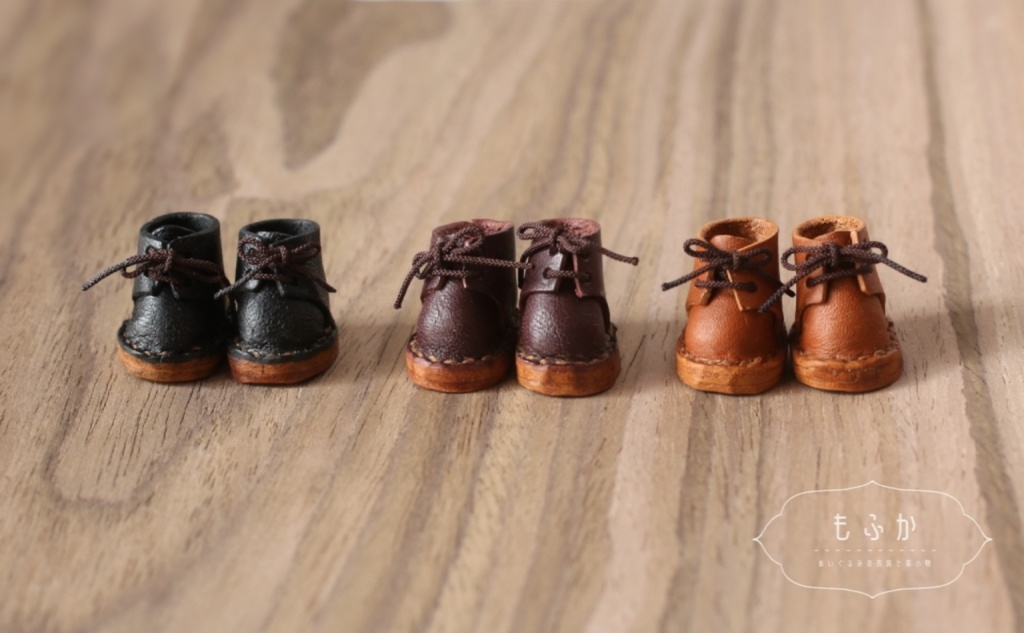 本革ブーツ 10cmぬいぐるみ用