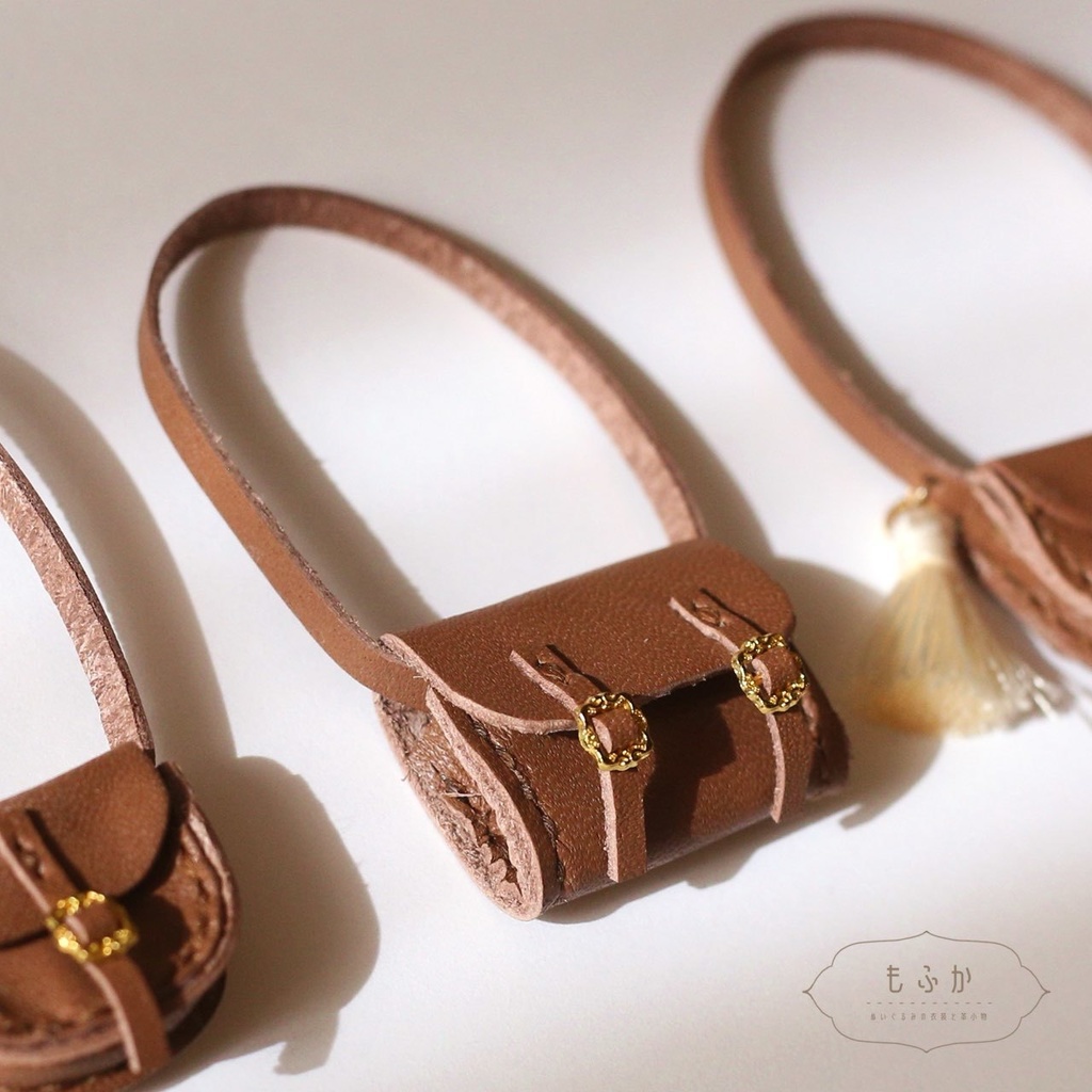 本革バッグ 10cmぬいぐるみ用