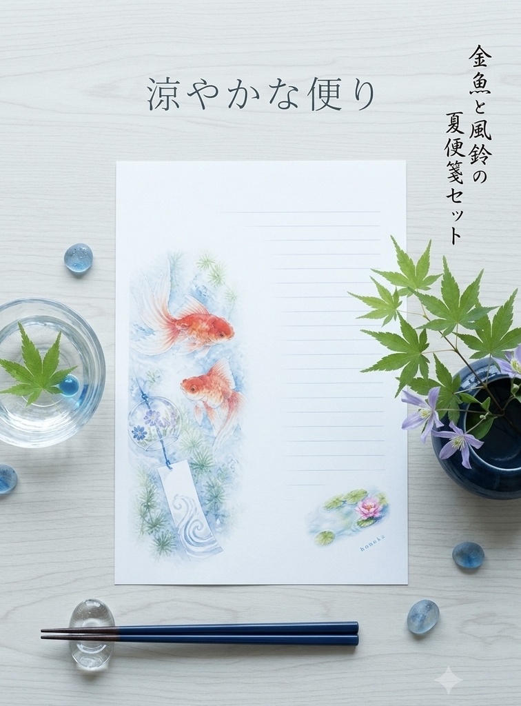 和風便箋✤金魚✤