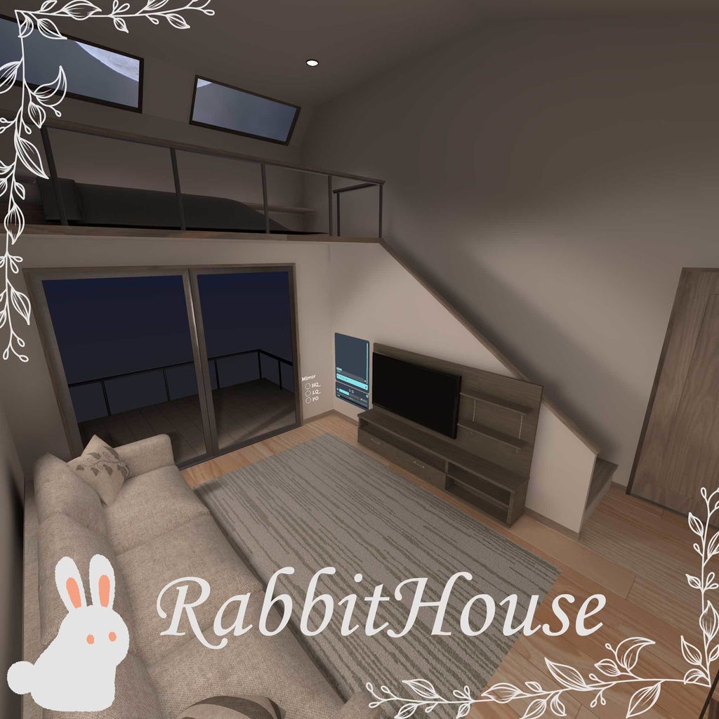 ［VRChat想定ﾜｰﾙﾄﾞ］RabbitHouse