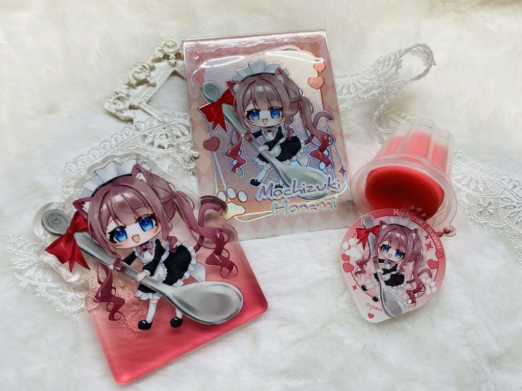 猫シリーズ ③ プリン ミニチュア キーホルダー