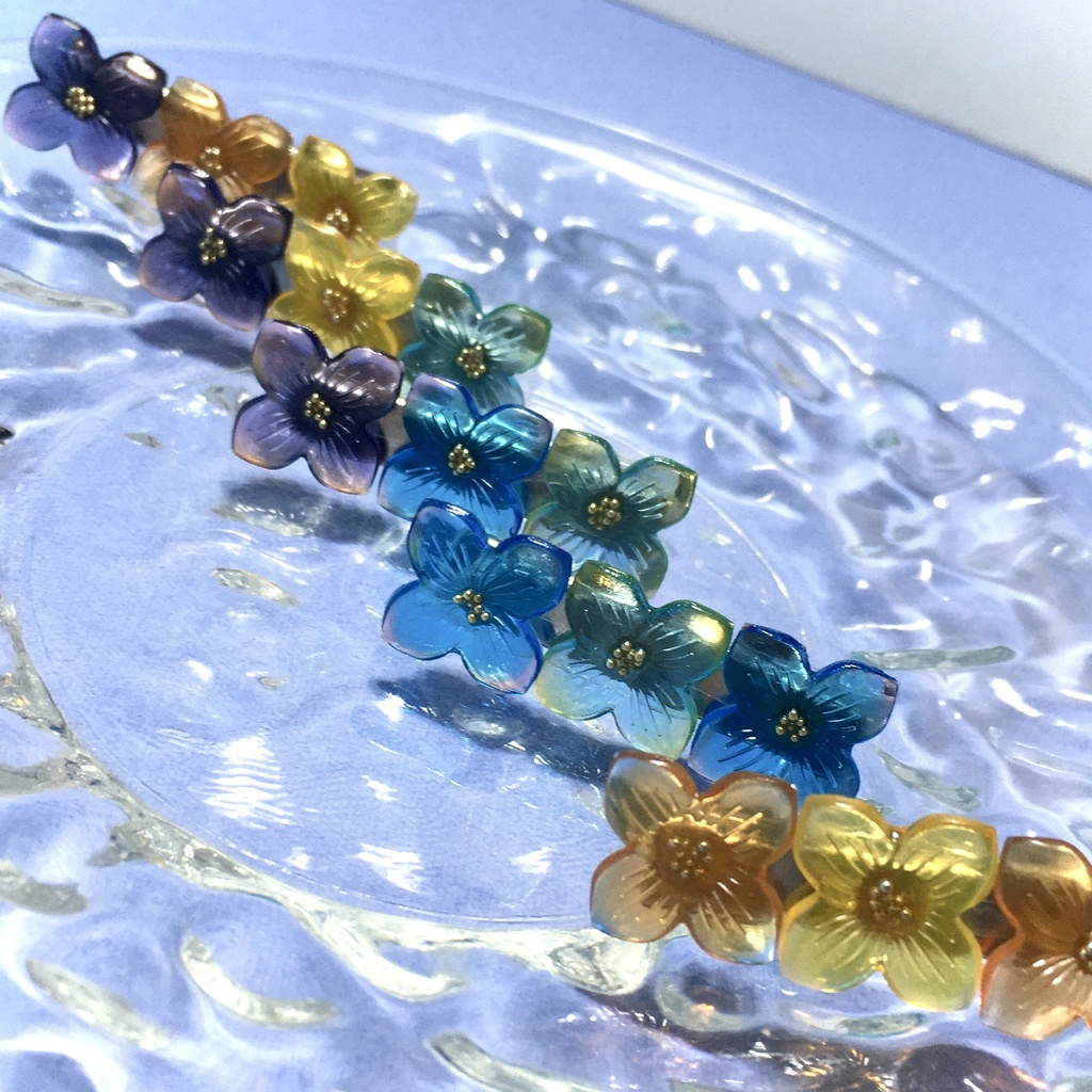 お花のシンプルヘアクリップ35mm