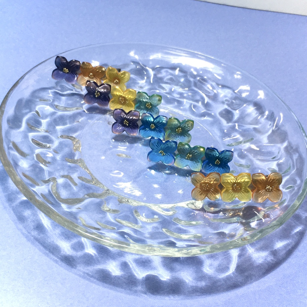 お花のシンプルヘアクリップ35mm