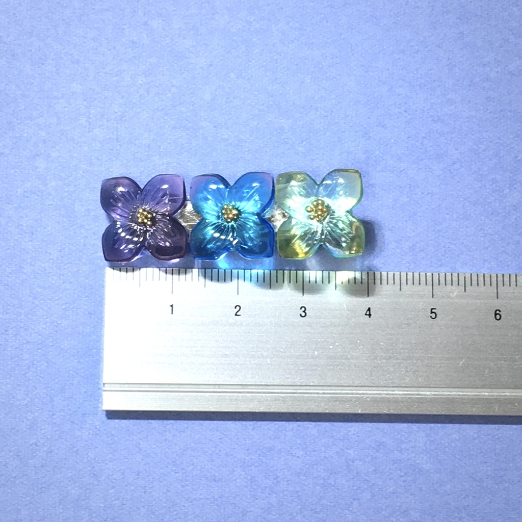 お花のシンプルヘアクリップ35mm