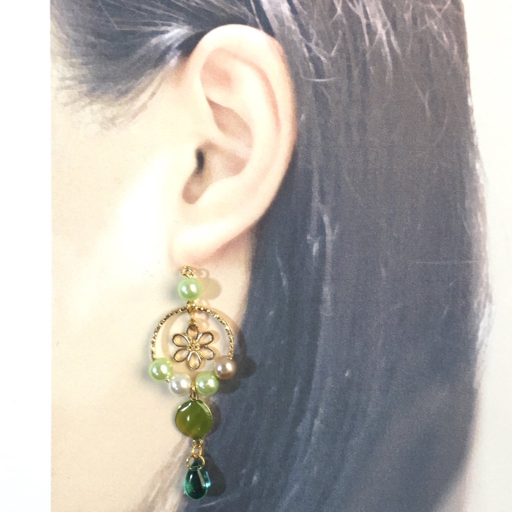 若葉滴る新緑イヤリング・ピアス