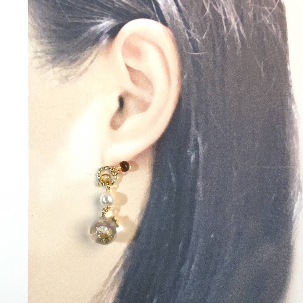 海中の蝶 イヤリング・ピアス