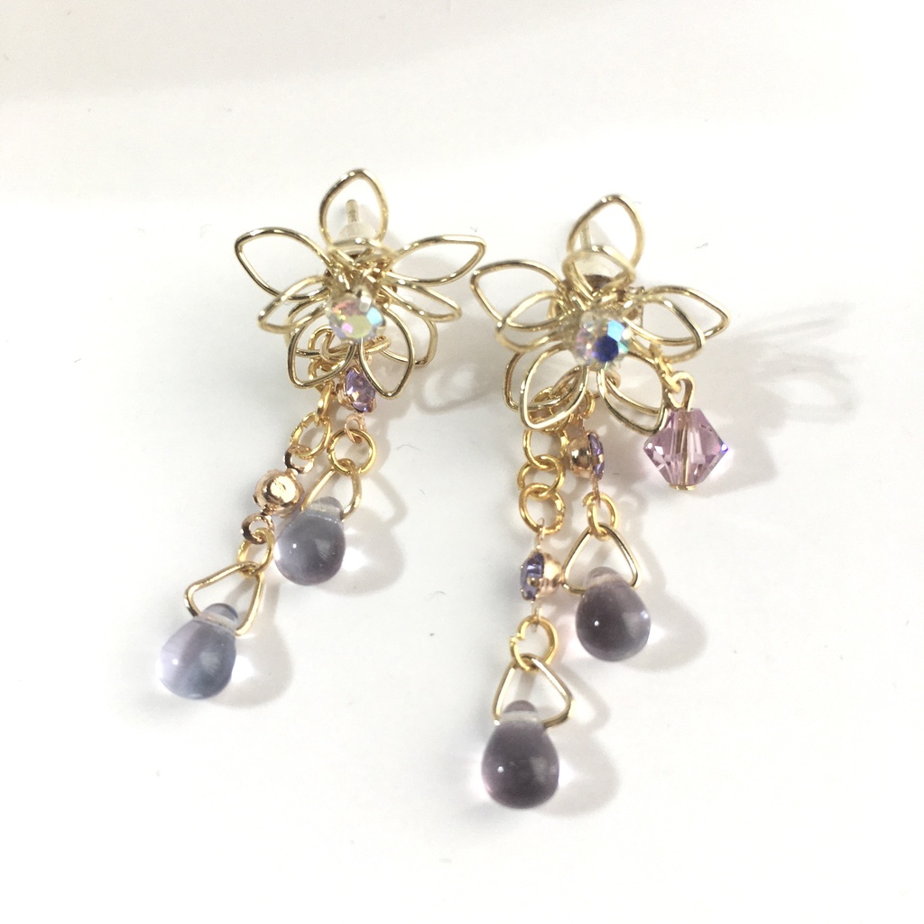 したたる霞 ピアス・イヤリング