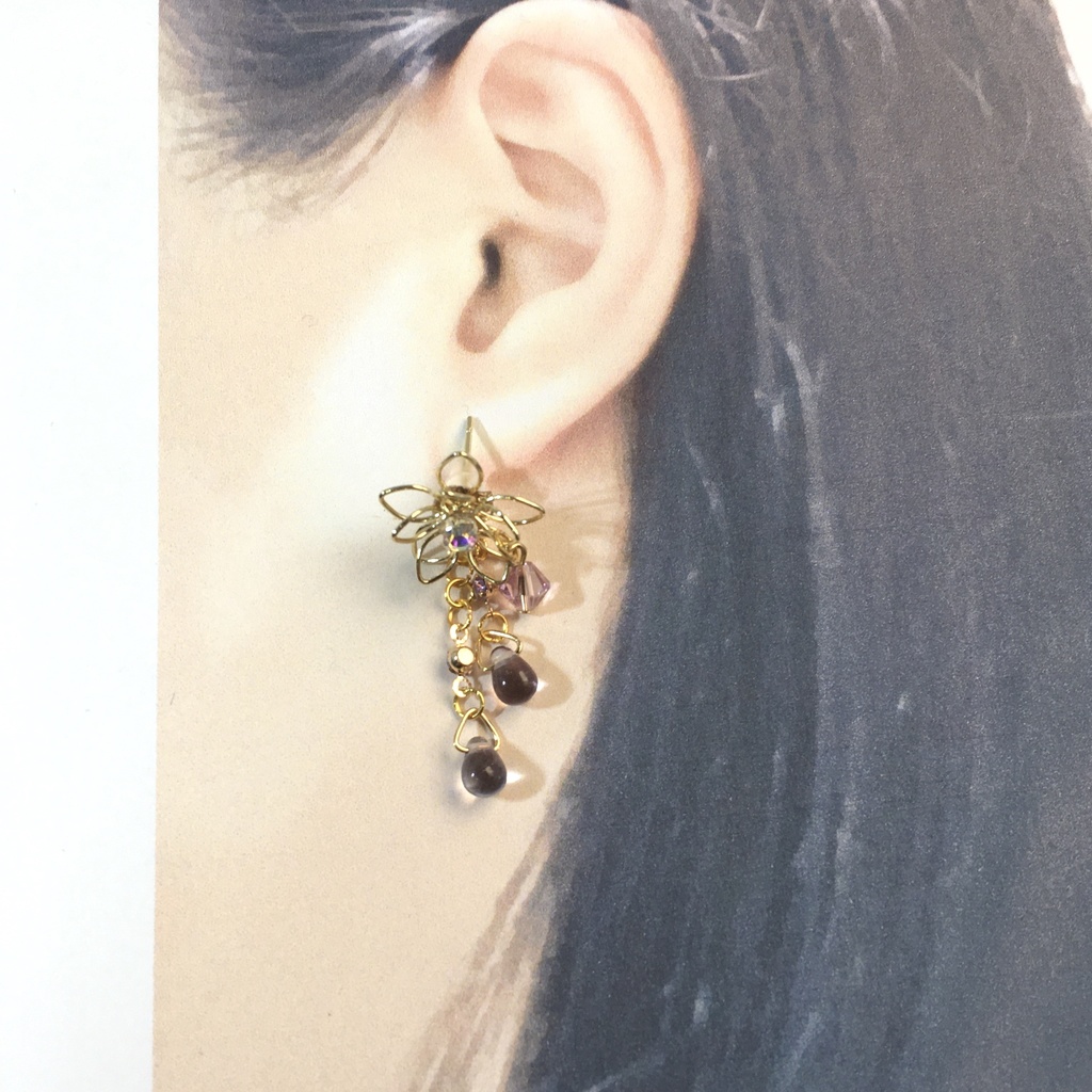 したたる霞 ピアス・イヤリング