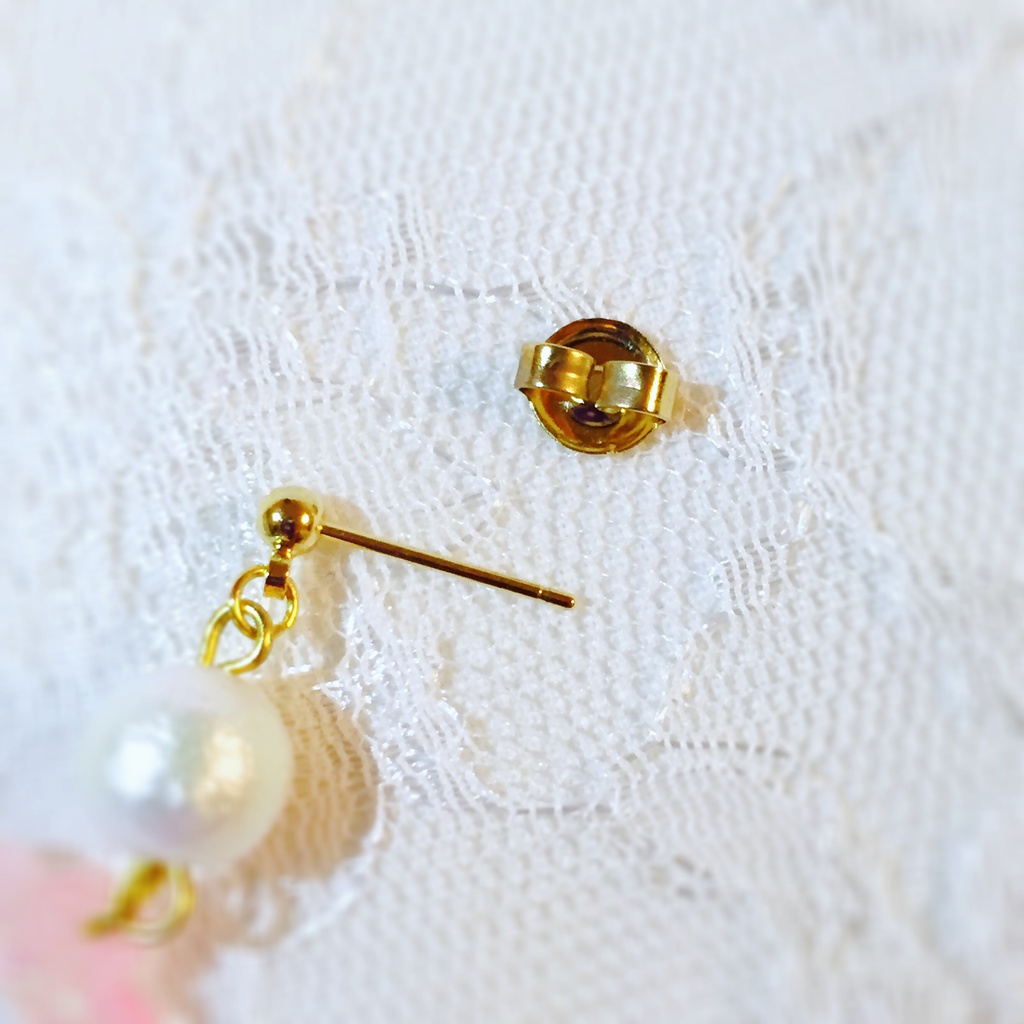 【おそ松さん】コットンパールピアス(トド松)